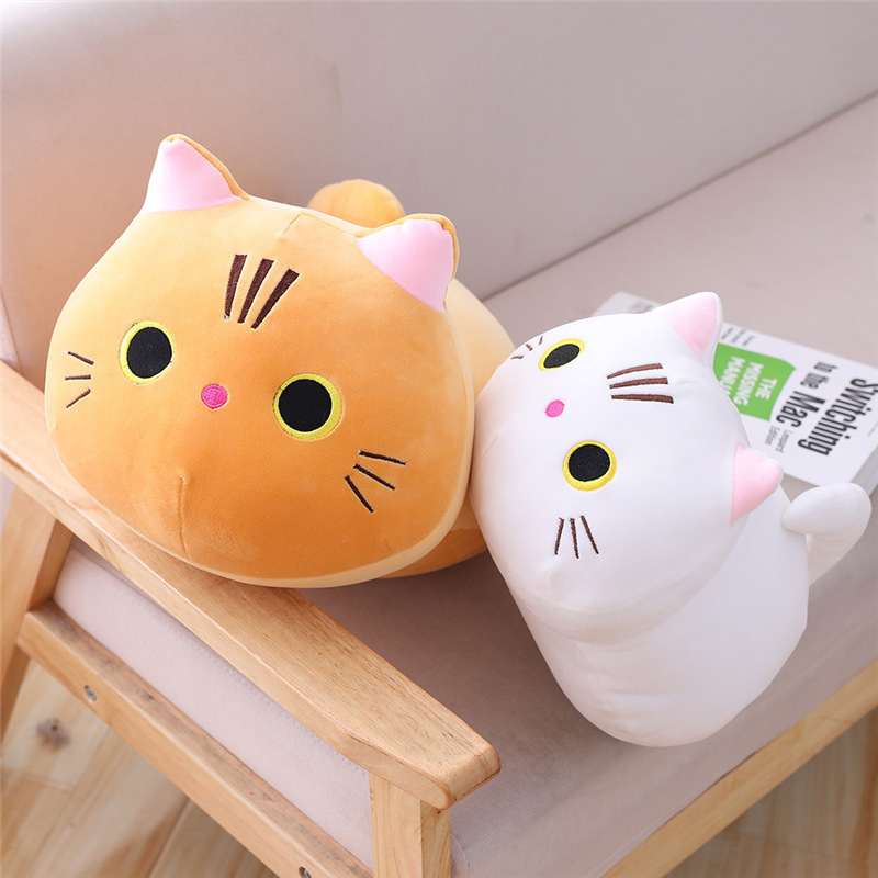 Mollusk Pillow Cute Cat Cylindrical Long Pillow Bedside Single Double Pillow Nap Pillow Office Pillow — image 2