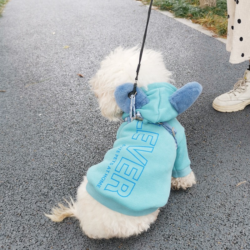 Ropa de Mascotas Chaqueta Plush con Capucha para Perros Cómoda y Caliente — imagen 5