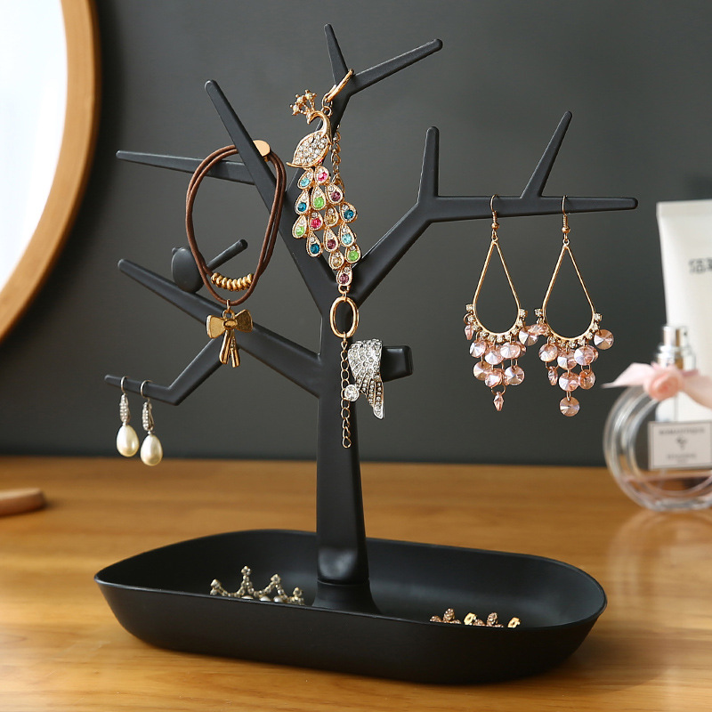 Árbol de Accesorios para Pajaros - Organizador de Joyas con Cuellos y Brotes - Soporte para Collares en Árbol - Decoración para Patio — imagen 2
