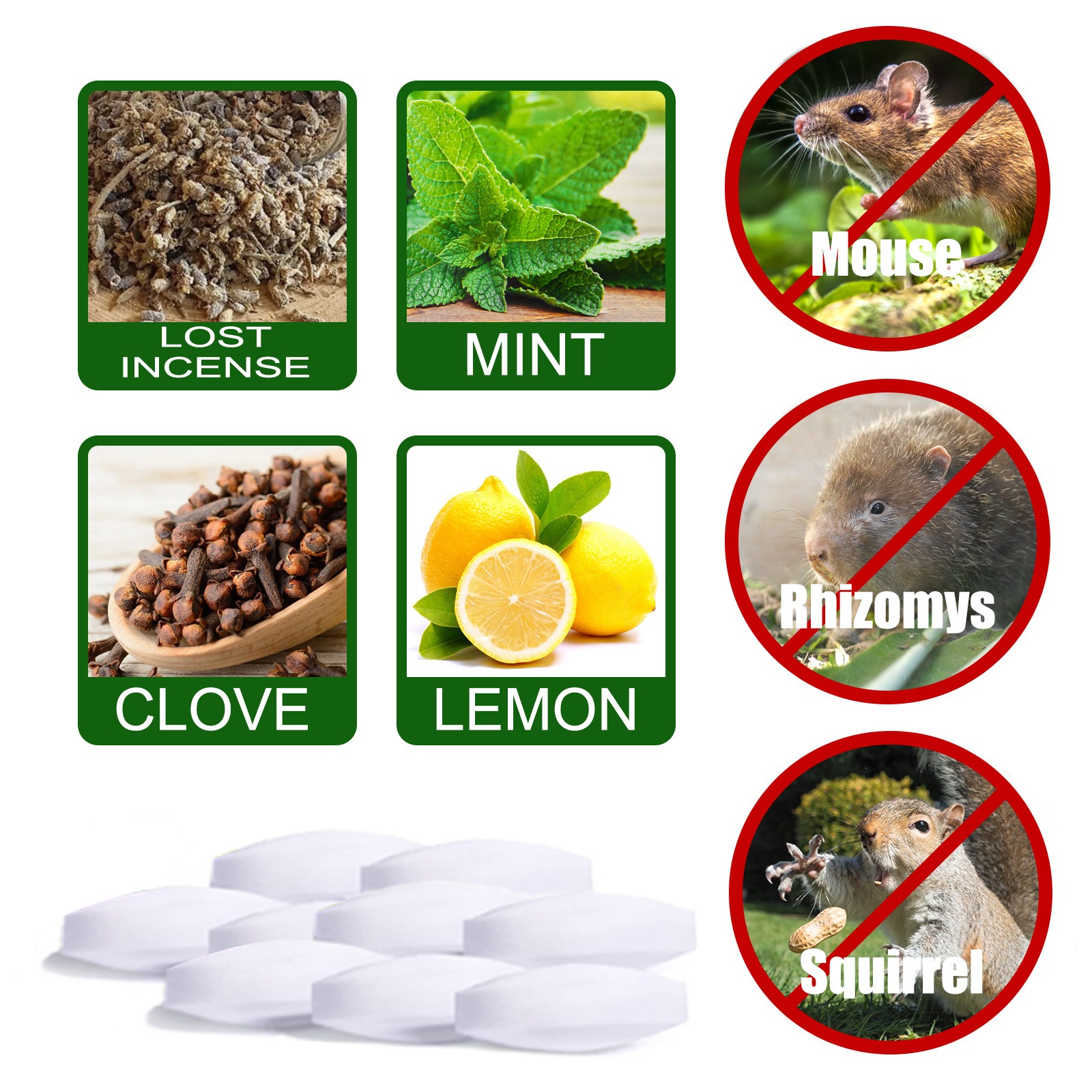 Mouse Repellent Mice Repellent for House Repel Mice Rats Rodent Control for Household Garden Yard Supplies — image 2
