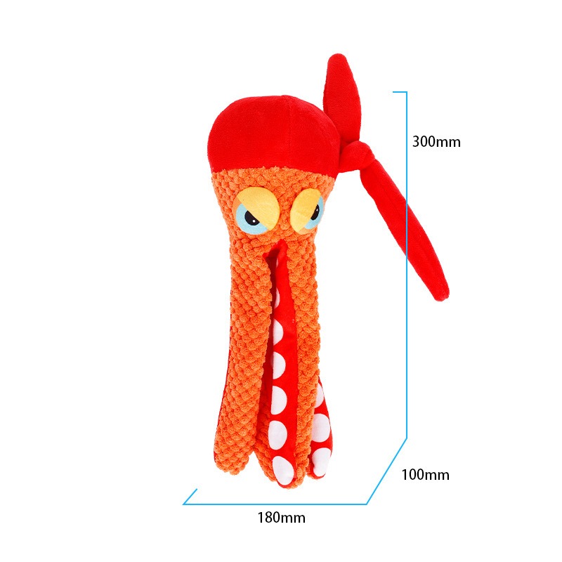Pet plush toy octopus dog puzzle bite resistant sound toy octopus — image 4