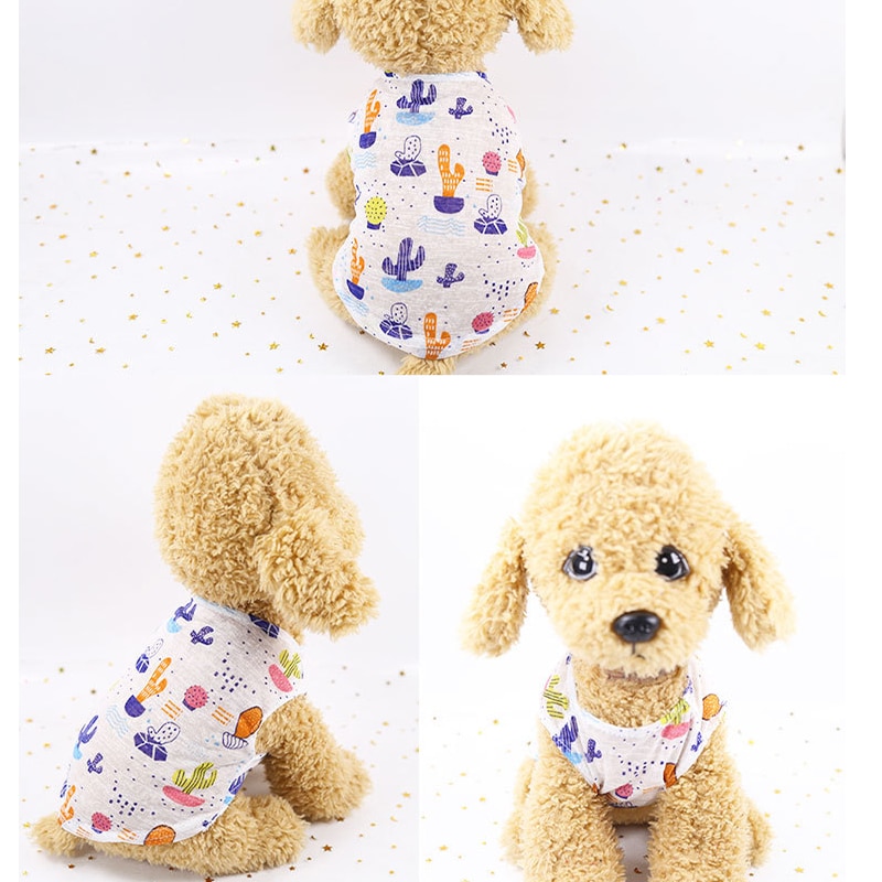 Ropa de Perro Pequeño Económica - Vestidos Respirables y Cutenos para Pomeranian, Chihuahua - Camiseta de Verano 2019 — imagen 3