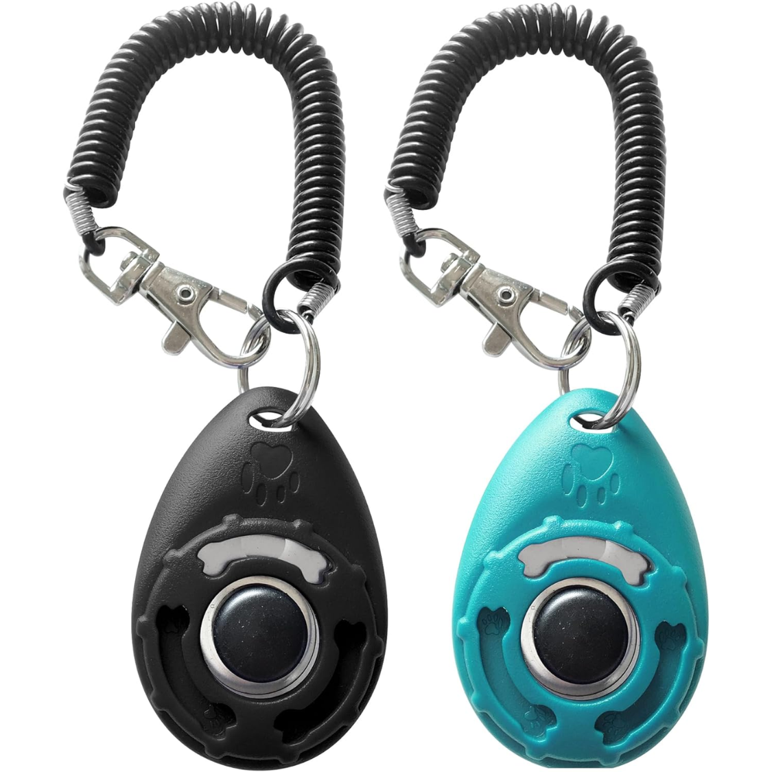 Dog Training Clicker With Sring Wrist And Keyring Pet Dog Training Clickers For Puppy, Cat — image 1