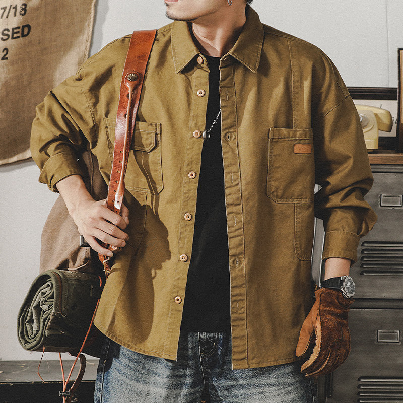 Men's Vintage Heavyweight Workwear Rugged Loose Hunting Jacket — image 8