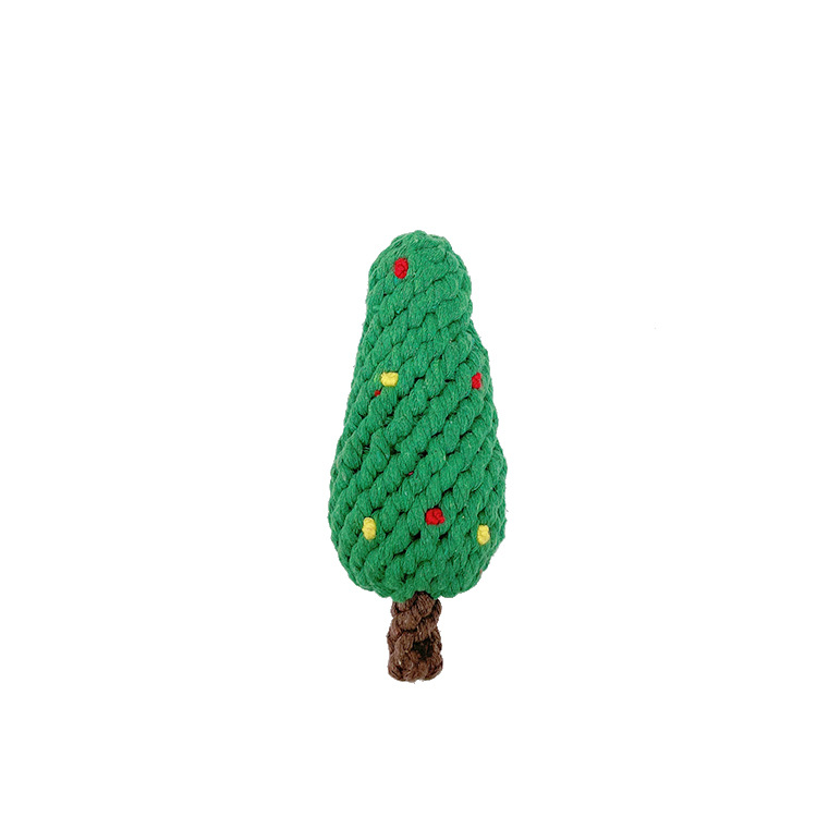 Christmas pet toy gift set dog teeth grinding bite resistant cotton rope hand woven — image 7