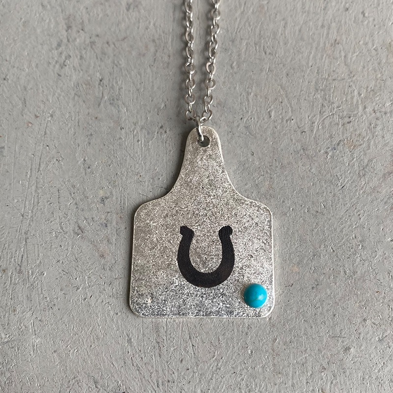 Cuello de Turquesa con Motivos Rústicos Americanos y Europeos — imagen 5