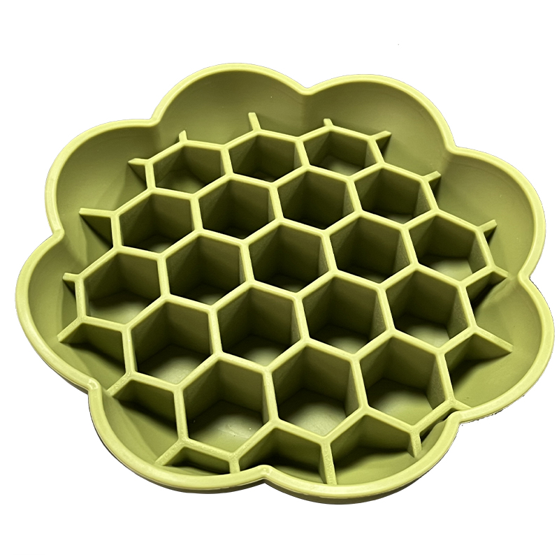 Custom Dog Bowl Slow Feeder Flower Pet Licking Bowl Slow Feeding Silicone Dog Lick Bowl — image 8