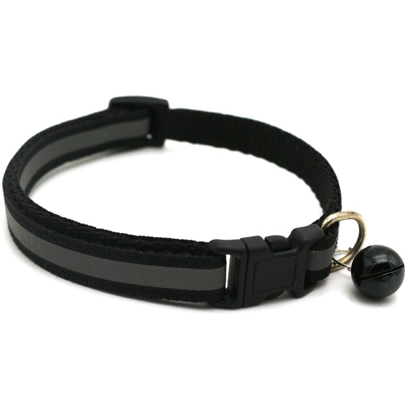Collar reflejo de mascotas con parche reflectante para perros y gatos collar luminoso con campana — imagen 16