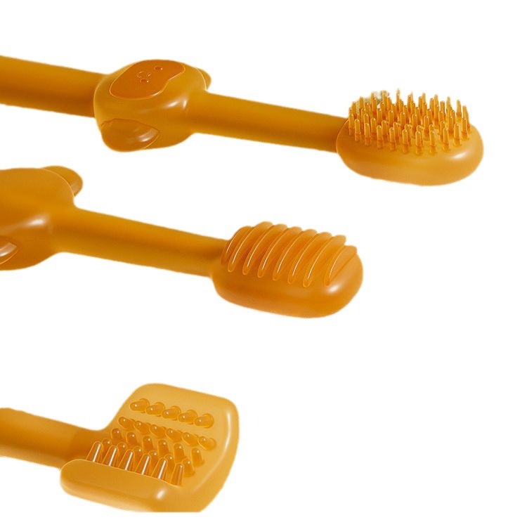 Cepillo de silicona para gatos, set de cepillado y pasta dental para perros para eliminar el mal aliento — imagen 1