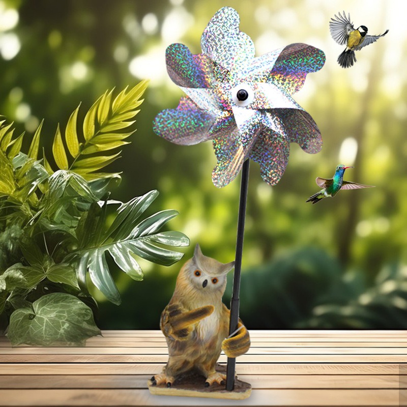 Decoración de Molino para Búhos - Figura Creativa de Resina — imagen 4