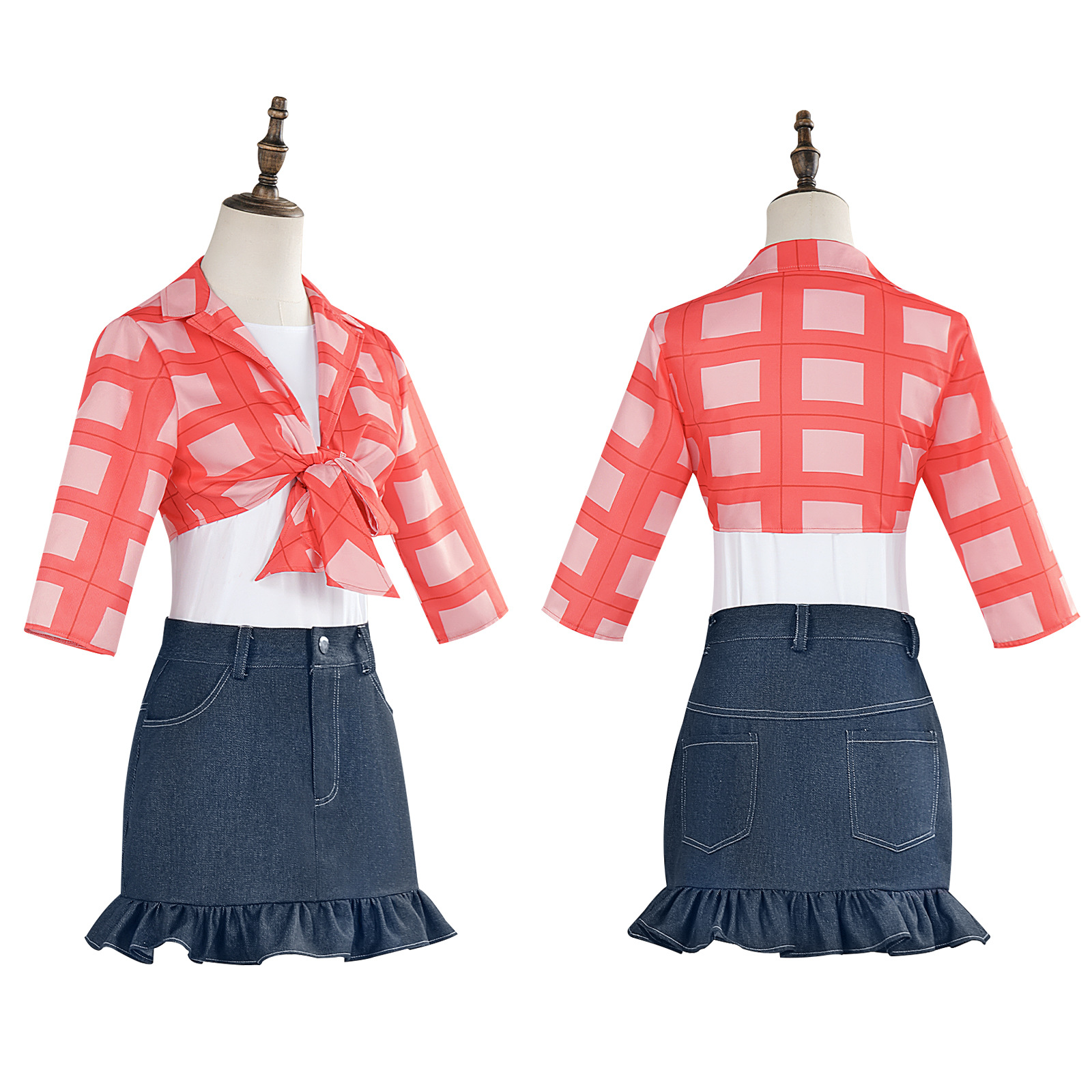 My Little Pony Cosplay Costume Applejack Pinkie Pie Halloween Cute Cowgirl Dress Anime Cosplay Outfit — image 4