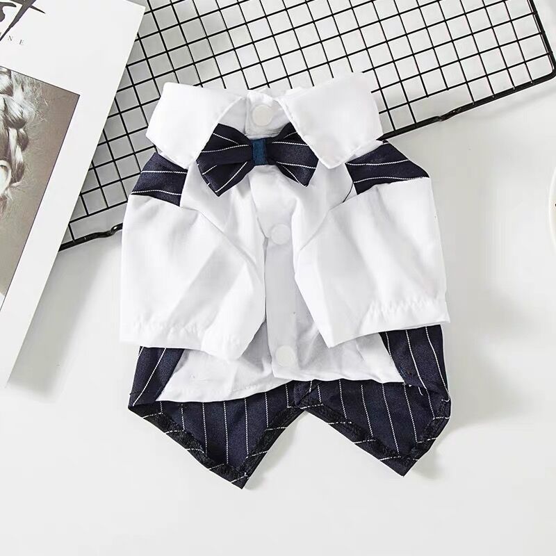 Pet Dog Suit Summer Thin Teddy Suit Shirt Suit Wedding Dress Dog Cat Spring Summer Clothes — image 4
