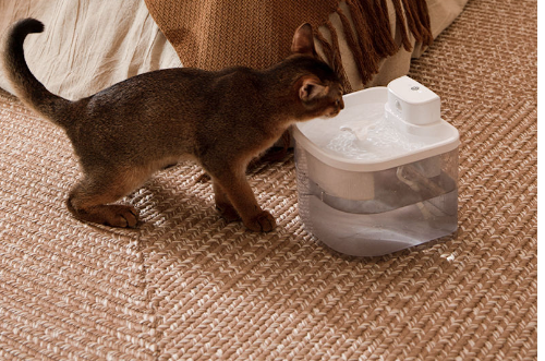 Dispensador de agua inalámbrico inductivo para gatos con gran capacidad, circulación automática sin enchufe, suministros inteligentes para mascotas, dispensador de agua silencioso — imagen 5