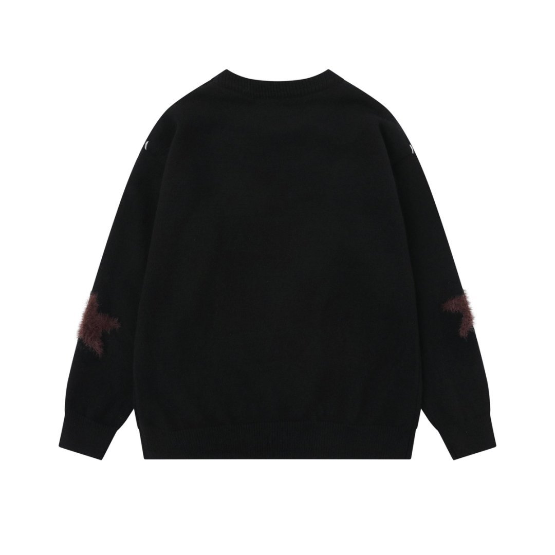Knitted horse pattern sweater — image 5