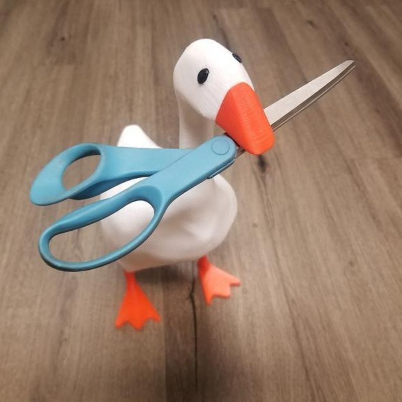 Estatua de Pato con Succión Magnética y Cuchillas para Hogar - Decoración de Resina — imagen 5