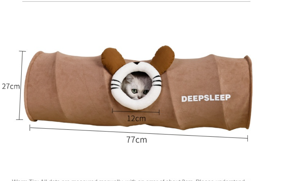Cat Rolling Cage Toy Hide-and-Seek Straight Tunnel Cat Bed Universal Pet Cat Tunnel — image 8