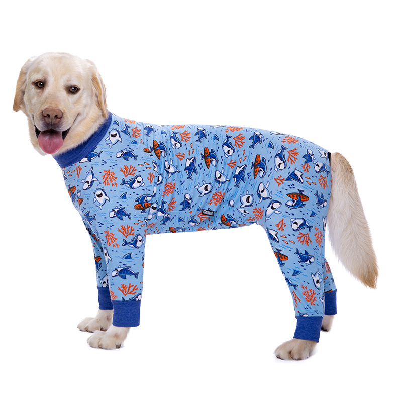 Medium and large dog pet clothing thin design belly protection weaning and sterilization suit — image 5