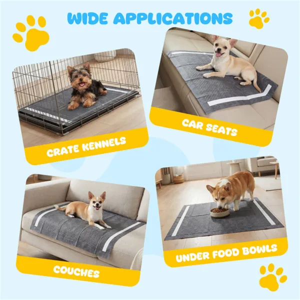 Paquetes de 150 Paños para Perros con Carbón Activo, 24"x24", 6 Capas Ultra Absorbentes con Control de Olor — imagen 5