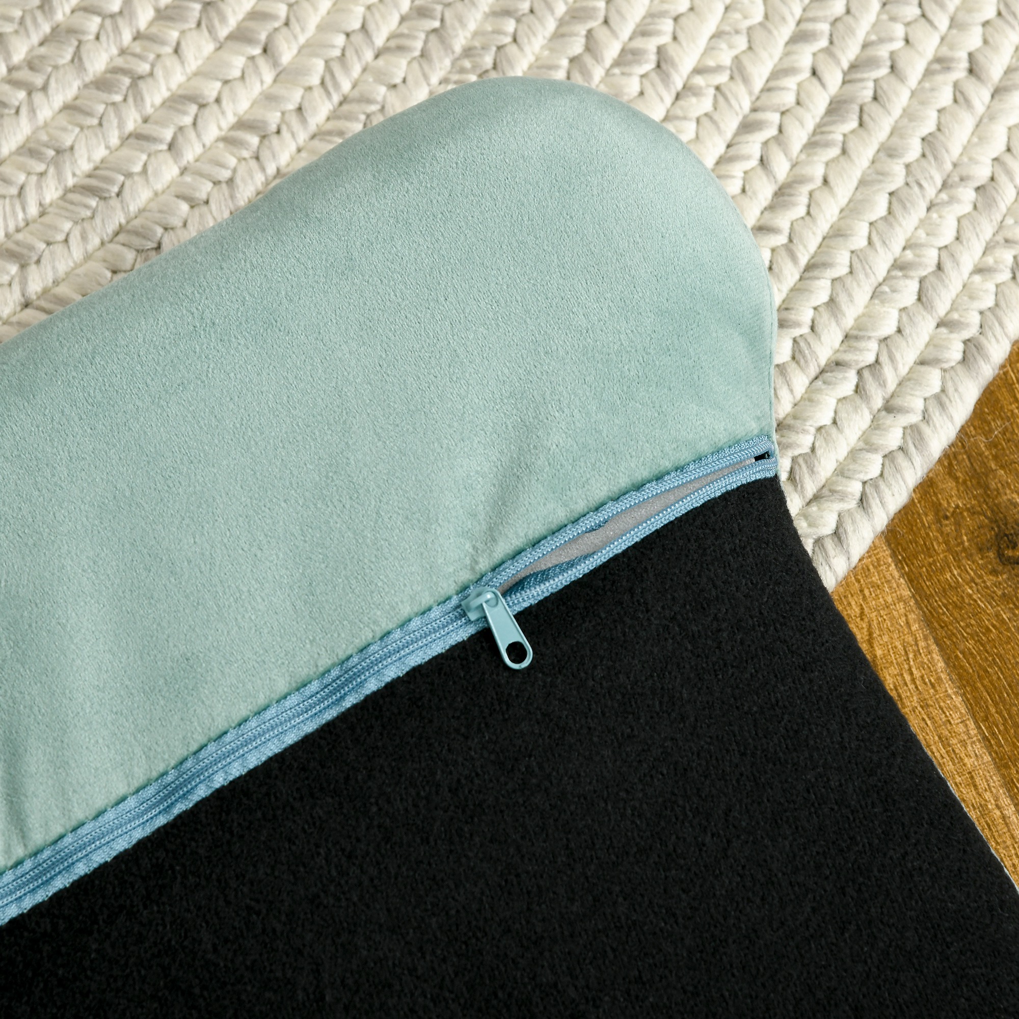 Sofá de Perlado para Perros Medianos y Grandes, Camilla con Almohada y Patas de Madera de Roble, Verde — imagen 3