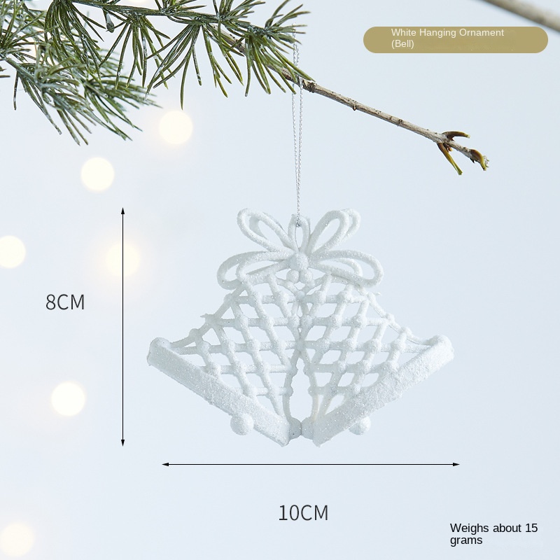 Christmas Snowflake Acrylic Transparent Reindeer Wreath Ornament Tree Decoration Window Hanging Decor — image 9
