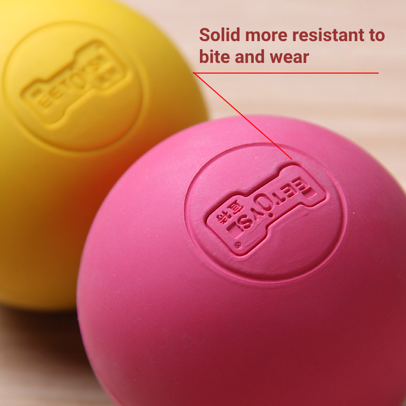 Rubber elastic solid ball dog toy grinding interactive training pet ball — image 2