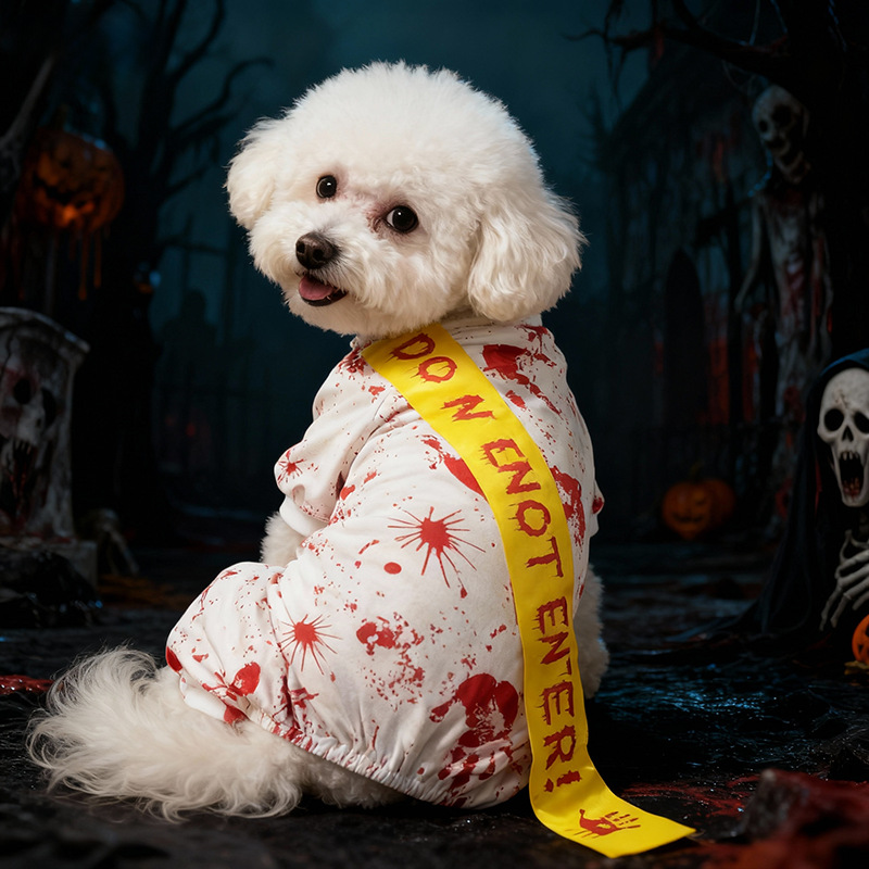 Pet Halloween Bloody Seal Four-Legged Dress for Dogs, Pet Clothing — image 5