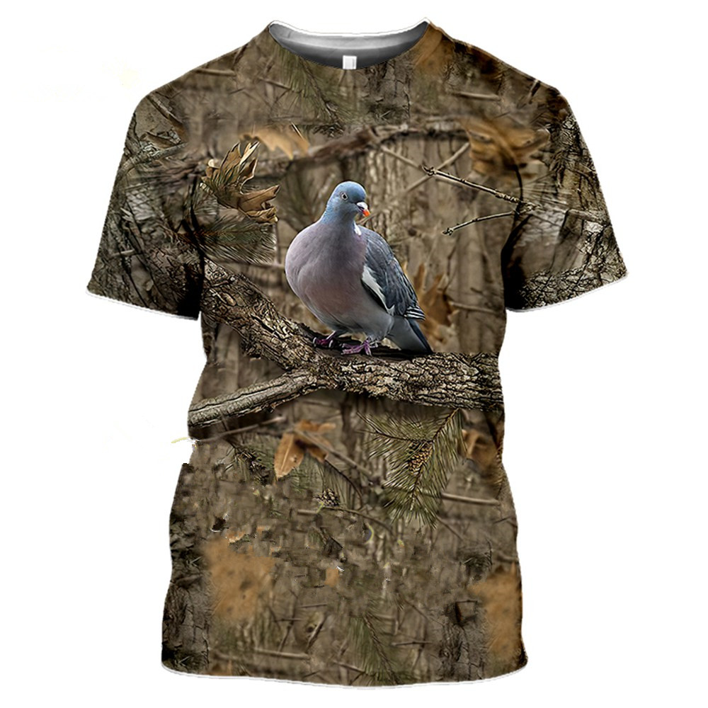Outdoor Jungle Camouflage Animal Mesh T Shirt — image 2