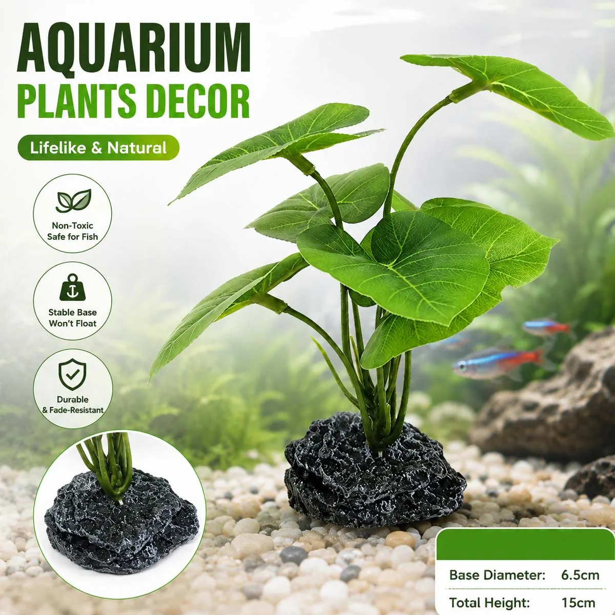 Aquarium Simulation Plant Aquatic Plants Artificial Aquarium Plant Realistic Reptile Terrariums Plants Fish Tank Decoration — image 1