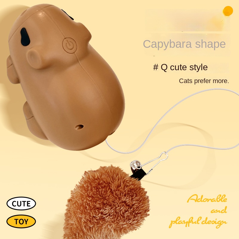 Pet Smart Toy Capybara Elevating Cat Ball, Automatic Sensing Interactive Cat Toy for Self-Entertainment and Mental Stimulation — image 2