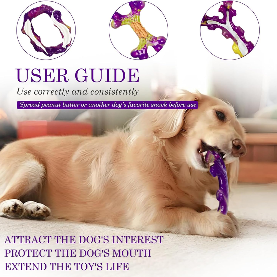 Tough Dog Toys For Aggressive Chewers 3 Pack, Indestructible Dog Toys For Large Dogs, Dog Chew Toys, Aggressive Chew Toys To Keep Them Busy — image 4