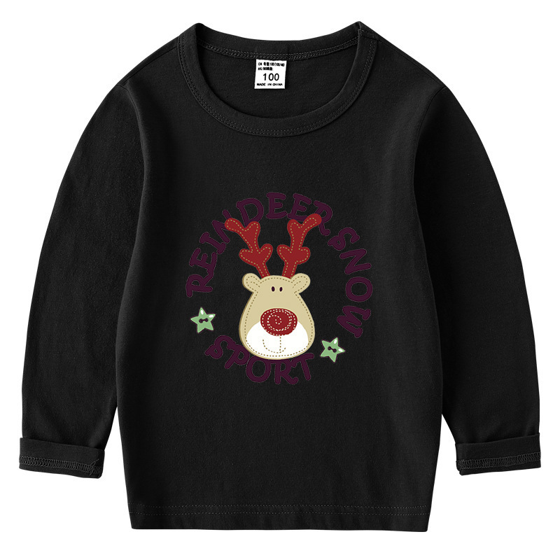 Christmas deer base T-shirt long sleeved top — image 11