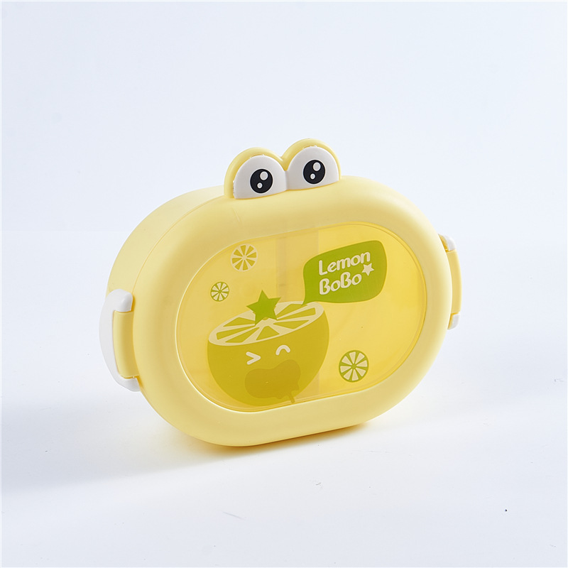 Cute little frog portable microwaveable lunch box with compartments fruit box lunch box — imagen 7