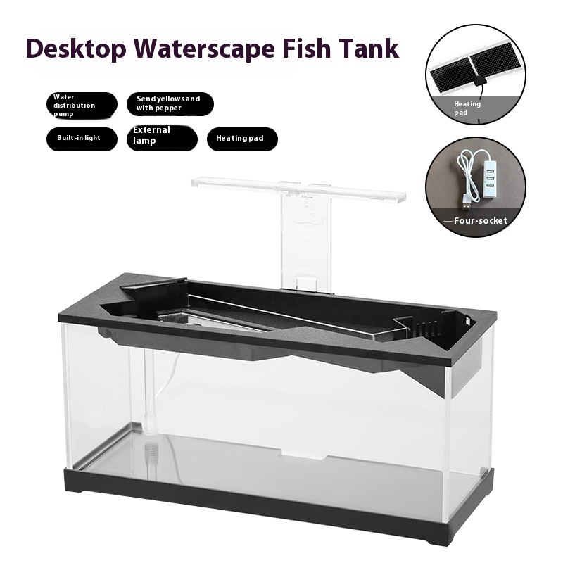 Acuario Todo en Uno de Acrílico con Filtro, Calefacción Circular e Iluminación Integrada — imagen 10