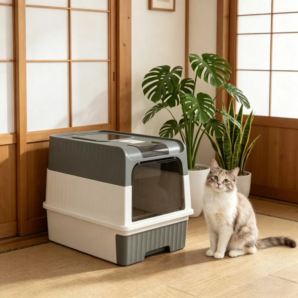 Cat Litter Box 18.9 Inches — image 1