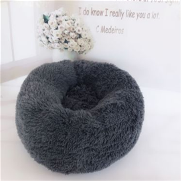 Almohada Redonda de Pelo Largo para Gatos con Funda Antideslizante — imagen 15