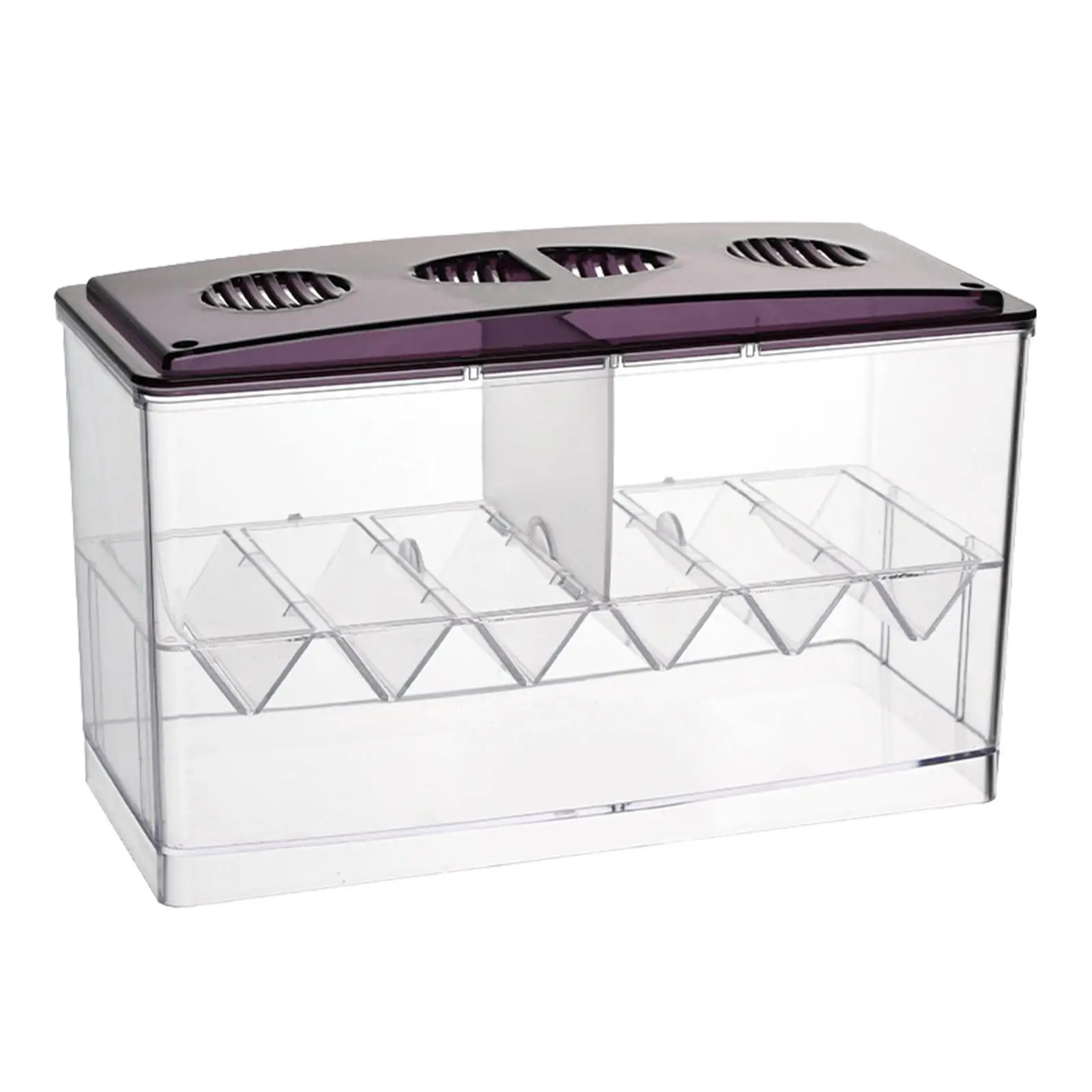 Caja de Cría para Peces Acuarelas Accesorios Contenedor Incubadora Aislamiento para Guppies y Pequeños — imagen 2