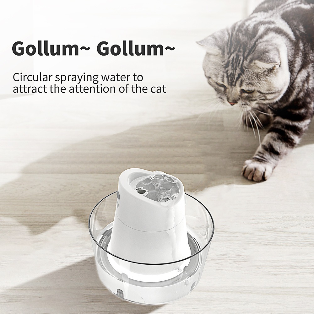 Alimentador de agua para mascotas con sensor inteligente, circulador de agua y dispensador filtrante — imagen 3