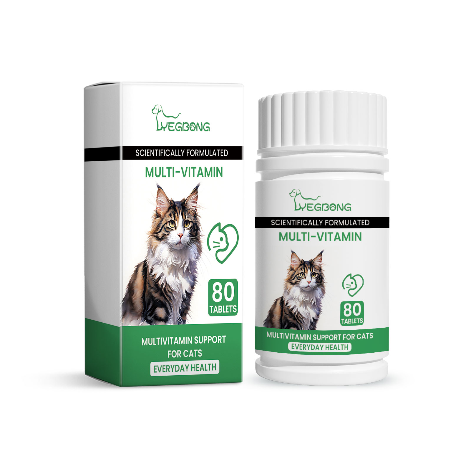 Pet Cat Multivitamin Tablets, Cats Supplement Vitamin Micronutrient Nutritional Supplements — image 2