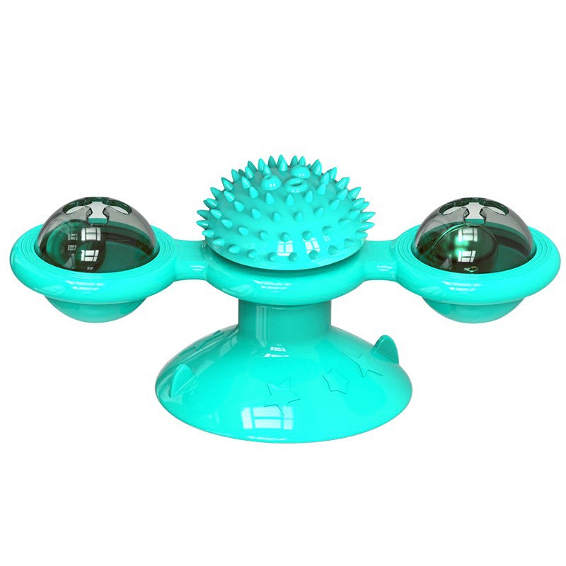 Animal Doll Stuffed Cat Pet Catnip Grass Toy Interactive Windmill Cat Toys With Catnip Cat Toys For Indoor Cats Funny Kitten Toys With LED Light Ball Suction Cup Cat Nip Toy For Cat Chew Exerc — image 11