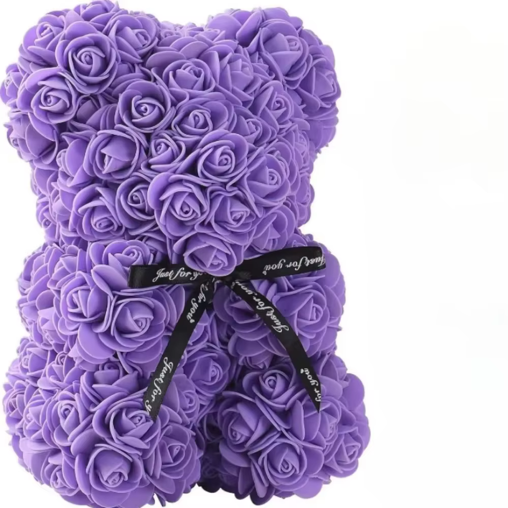 Oso de Peluche de Rosas Eternas Artificiales para Mamá, Regalo de Decoración para el Día de las Madres, Cumpleaños, San Valentín y Aniversario — imagen 5