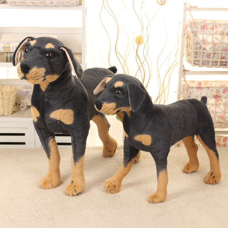 Black Dog Simulation Doll Plush Toys — image 2