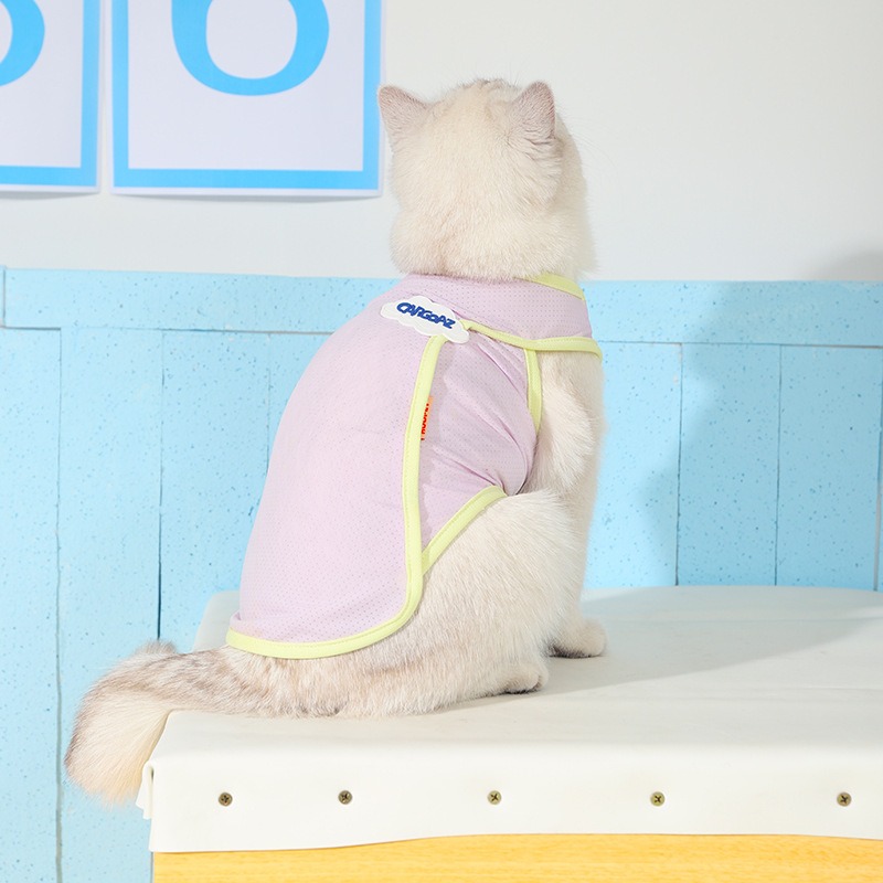 Ropa para gatos previene pérdida de pelo en verano, muñecos de tela fina para gatos y perros, protección solar para mascotas — imagen 5
