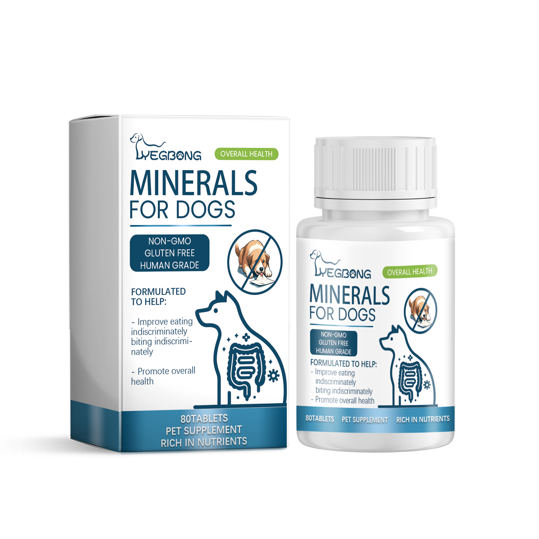 Yegbong Minerals For Dogs, Support Nerves And Promote Overall Health With Calcium And Magnesium Supplements — image 1