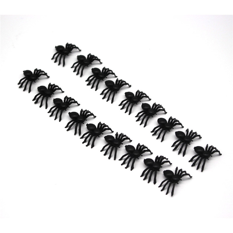 Plastic Black Spider Trick Toy Halloween Haunted House Prop Decorations Christmas Children's Day Gift — image 6