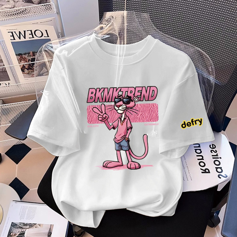 Boy's Short Sleeve T-Shirt Pink Panther Stylish Casual Top — image 8