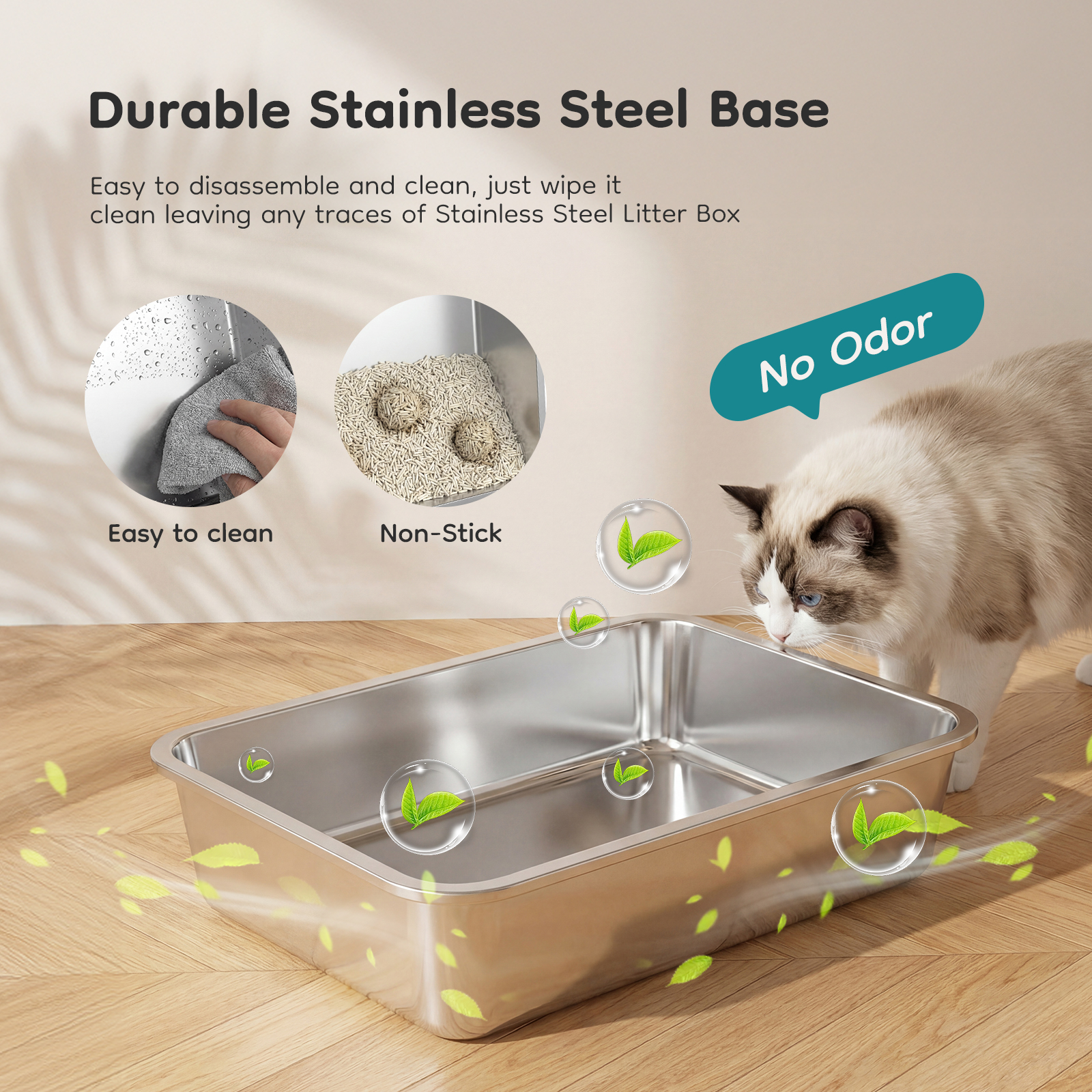 Double-entry Convertible Lid Cat Litter Box — image 4