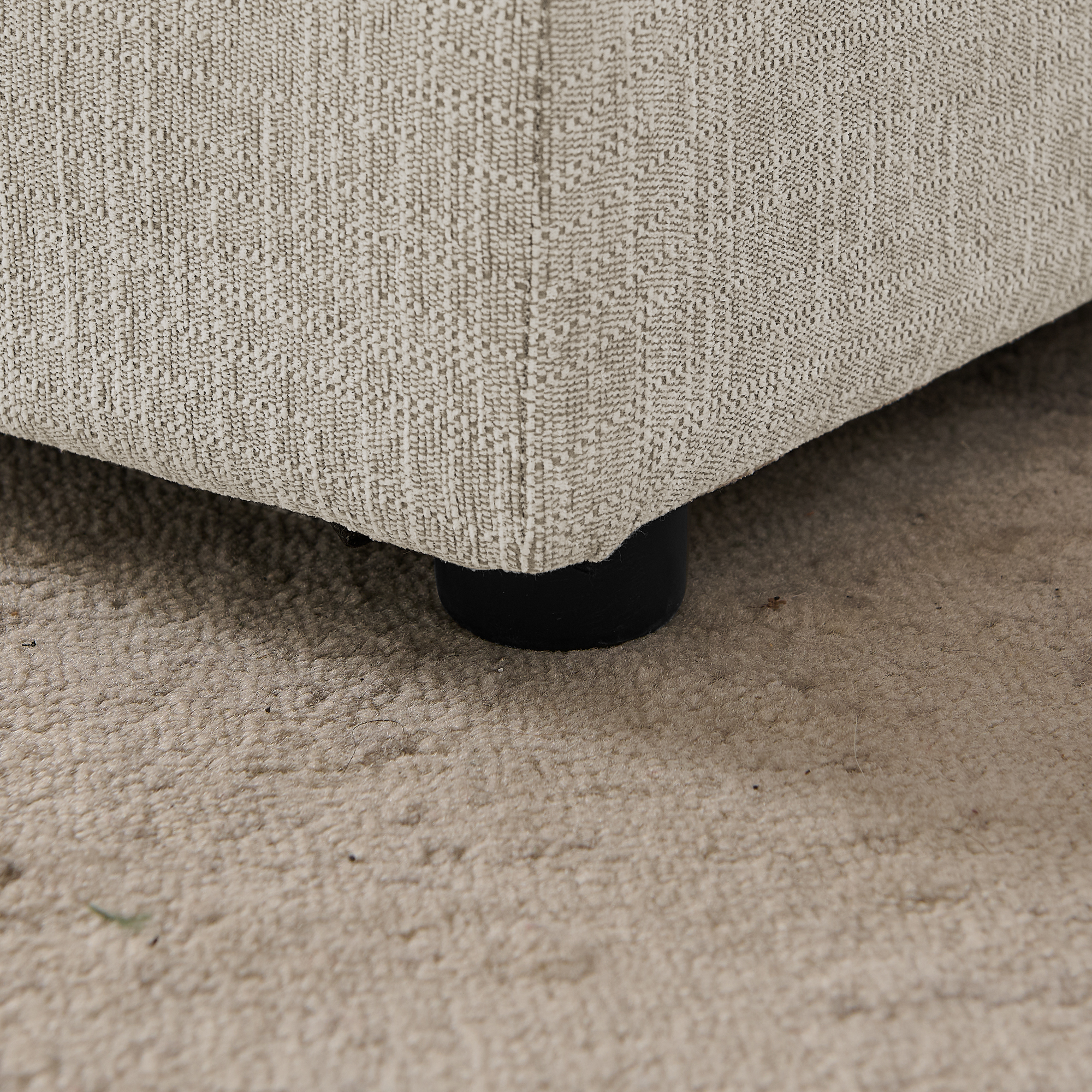 Silla de Descanso para Perros Grandes - Espalda Onda Irregular Moderna, Un Brazo, Tela de Lino Transpirable y Rebotones Suaves - Beige — imagen 5
