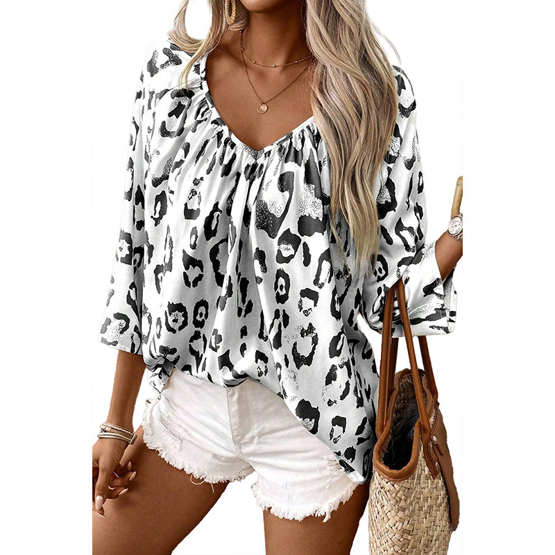 Sudadera de manga larga con estampado de leopardo para mujer — imagen 11