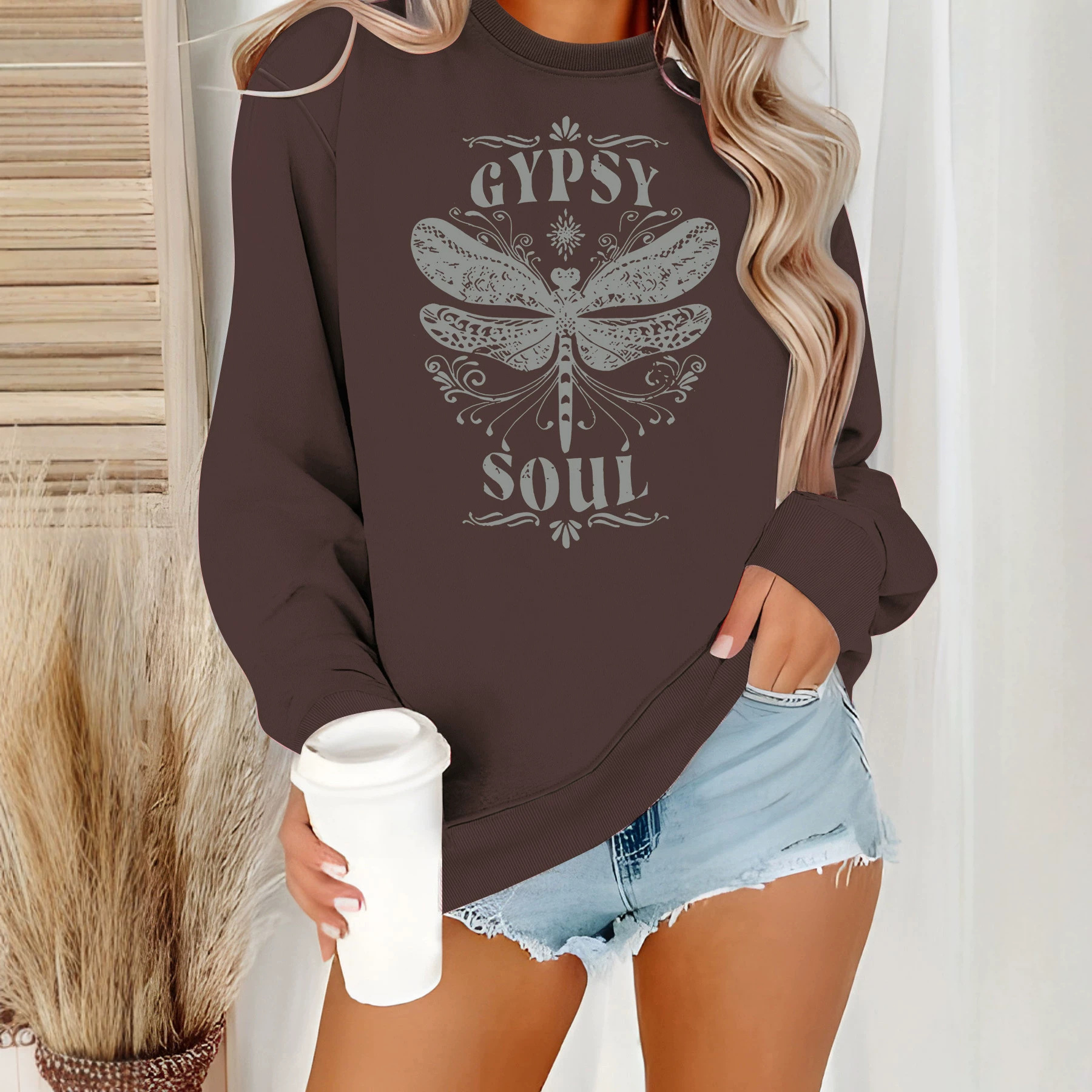 Bottom long sleeved dragonfly insect hoodie — image 3