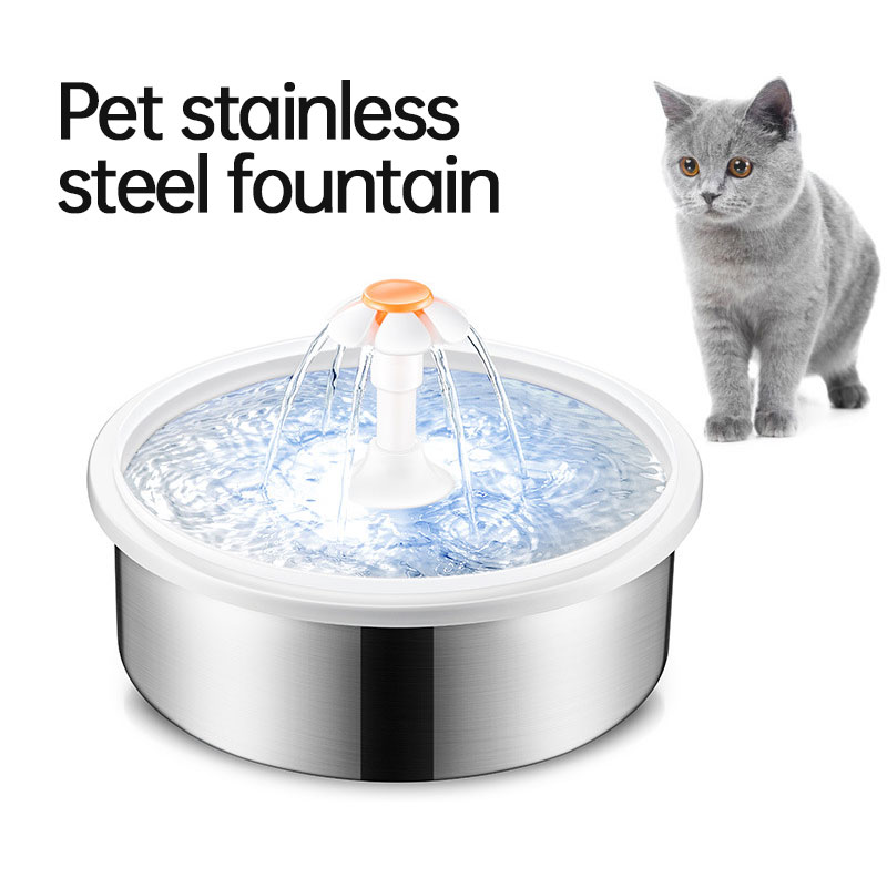 Stainless Steel Pet Fountain Large Capacity Water Circulation Drinking Water Dispenser Silent Water Feeder Pet Water Dispenser — image 4